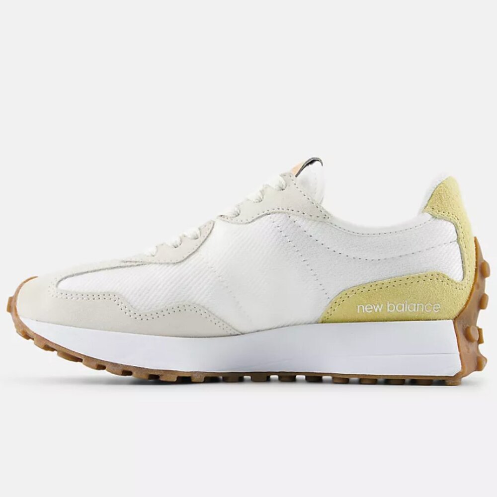 New Balance 327 Casual "2025" Womens Sneakers Shoes White Citrus Yellow size 7 - Picture 3 of 7